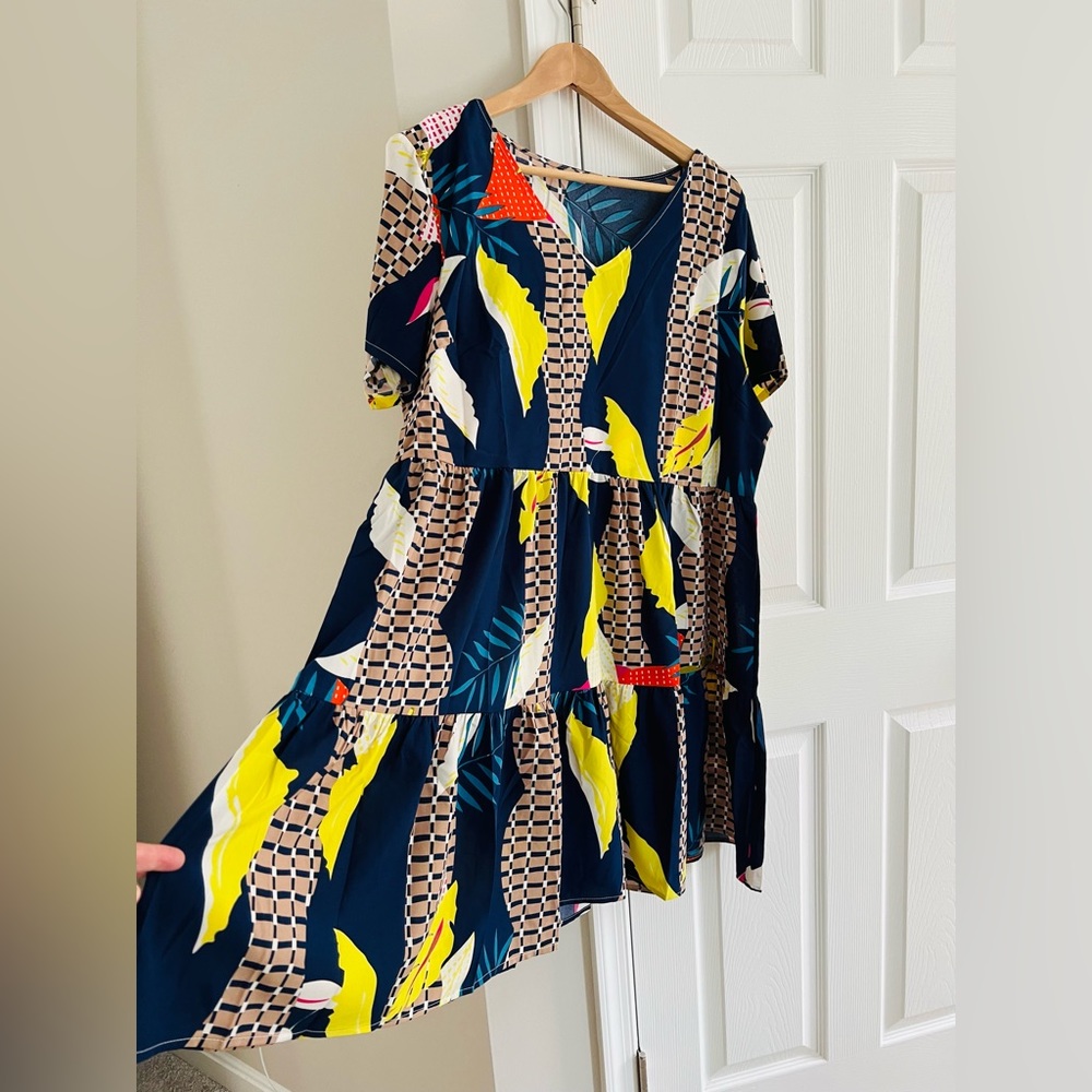 Amoretu Tropical Tunic Dress XL